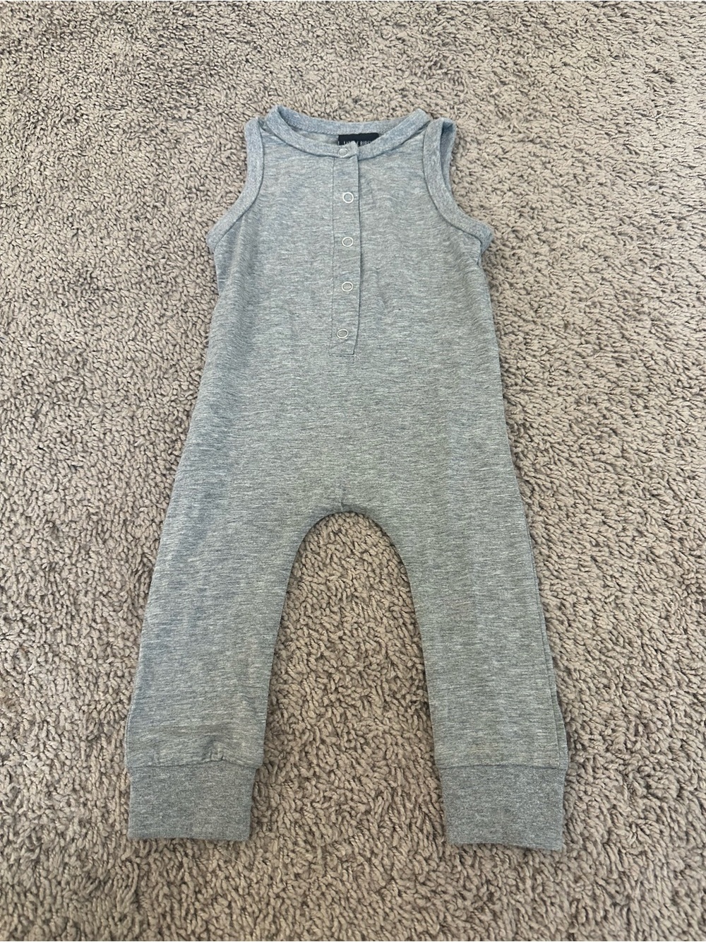 Little Bipsy Gray Sleeveless One-Piece Romper